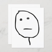 Poker Face Rage Face Meme (Front/Back)