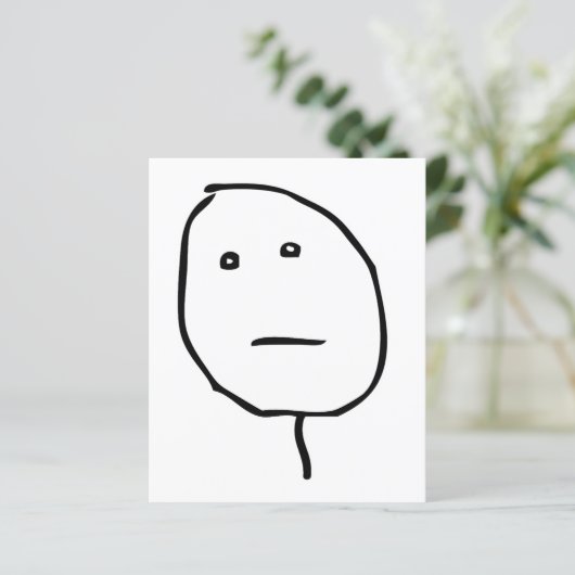 Poker Face Rage Face Meme (Standing Front)