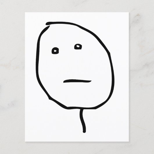 Poker Face Rage Face Meme (Front)