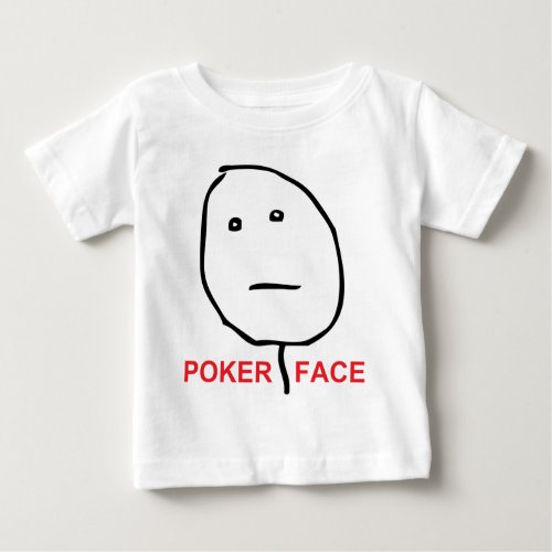 Poker Face Rage Face Meme Baby T_Shirt