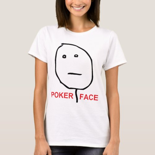 Poker Face Rage Face Meme T_Shirt