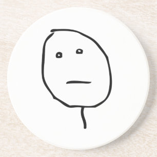 Poker Face Sandstone Coaster