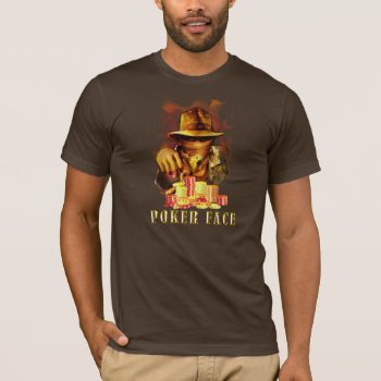 Poker Face T-shirt by VegasPartyGifts at Zazzle