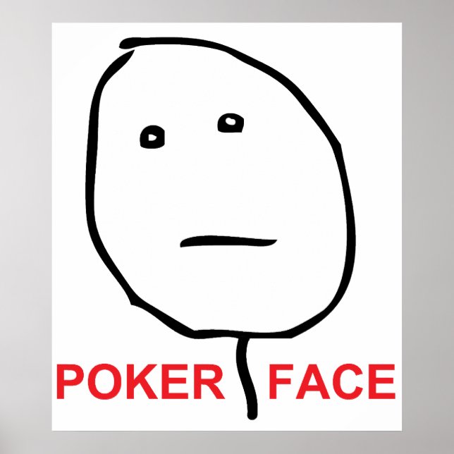 Poker Face (text) Poster (Front)