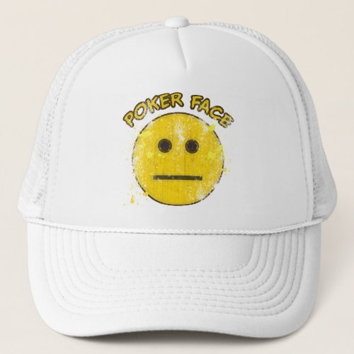 POKER FACE TRUCKER HAT