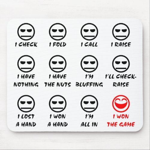 Poker Faces Mouse Pad