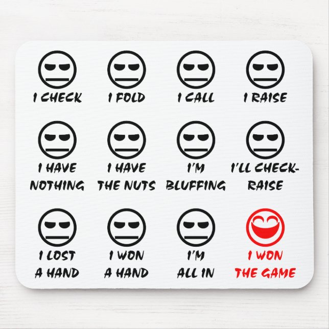 "Poker Faces" Mouse Pad (Front)