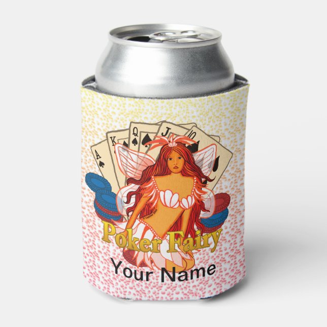 Poker Fairy Can Cooler  (Can Front)