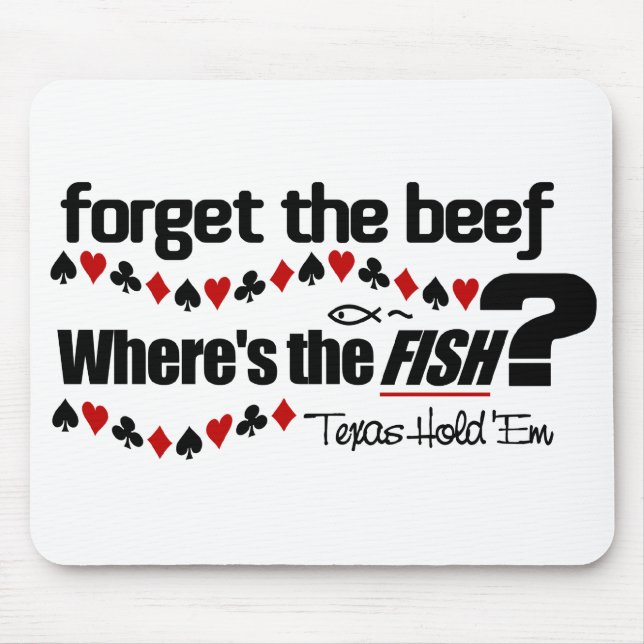 Poker Fish mousepad (Front)