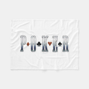 Poker Fleece Blanket