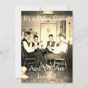 Poker Game CARDS 1890 VINTAGE PHOTOGRAPH POKER