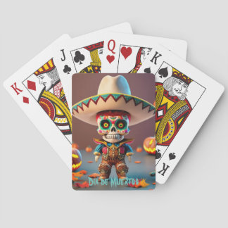 Poker game (cards) day of the dead cards