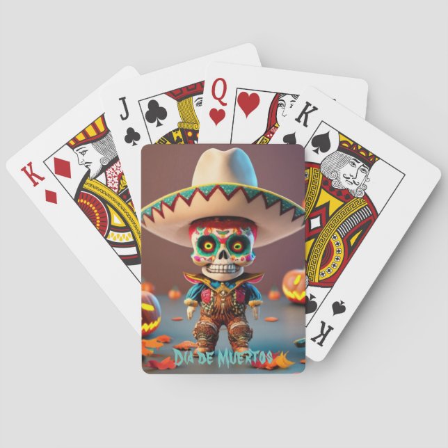 Poker game (cards) day of the dead poker cards (Back)