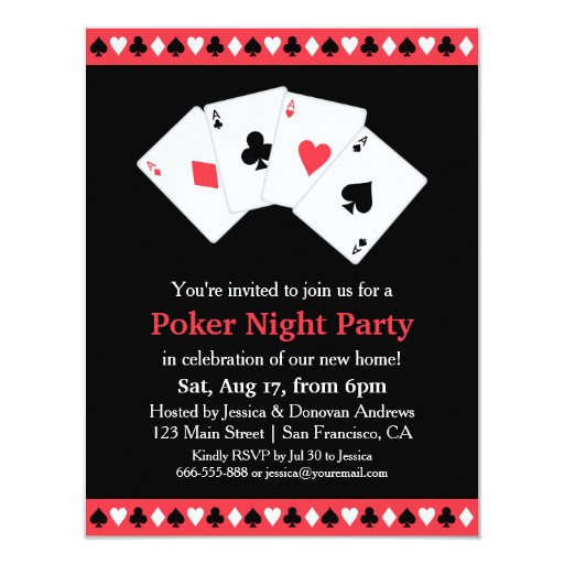 Poker Party Invitation Template 9