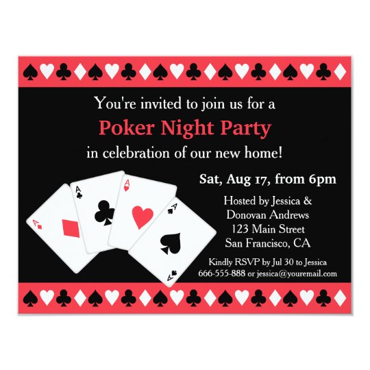 Poker Night Invitations