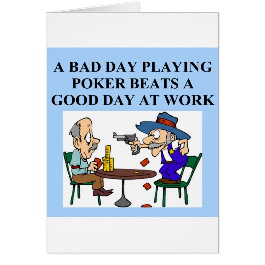 poker game player joke cards (Front)