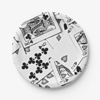 Poker Game Playing Cards Party Paper Plates