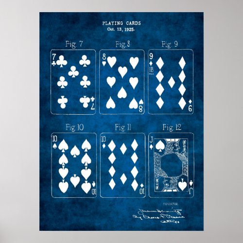 Poker Game Wall Decor Print no 2 Playing Cards