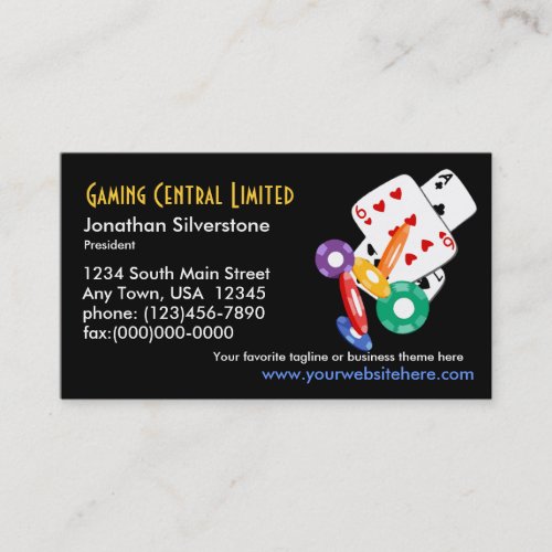 Poker Gaming Business Cards