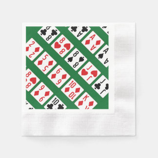 Poker Hand Ranking with Visuals Napkins
