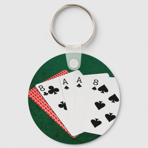 Poker Hands _ Dead Mans Hand Keychain