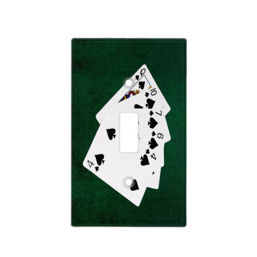 Poker Hands _ Flush _ Spades Suit Light Switch Cover
