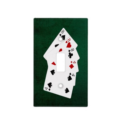 Poker Hands _ Full House _ Eight and Four Light Switch Cover