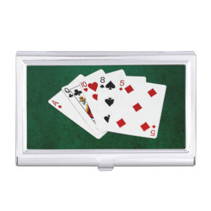 Poker Hands - High Card - Ace Business Card Case