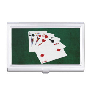 Poker Hands - High Card - King Case For Business Cards