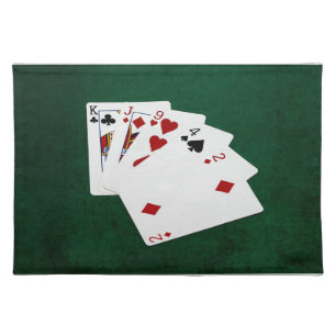 Poker Hands - High Card - King Placemat