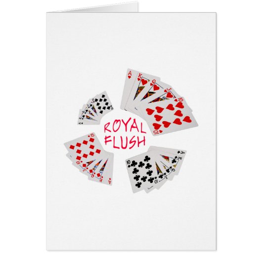 Poker Hands - Royal Flush Cards (Front)