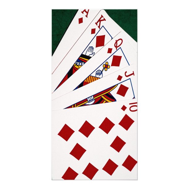 Poker Hands - Royal Flush - Diamonds Suit Card (Front)
