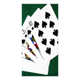 Poker Hands - Royal Flush - Spades Suit Card