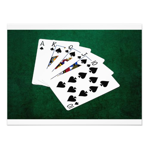 Poker Hands _ Royal Flush _ Spades Suit Photo Print