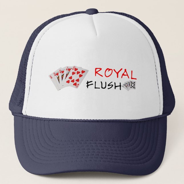 Poker Hands - Royal Flush Trucker Hat (Front)