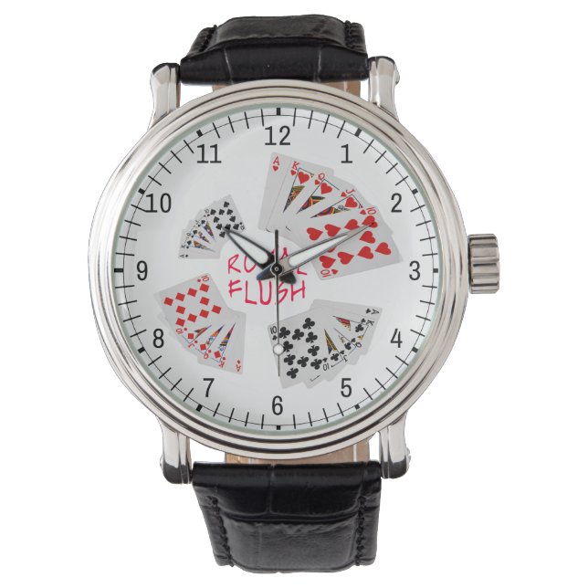 Poker Hands - Royal Flush Watch (Front)