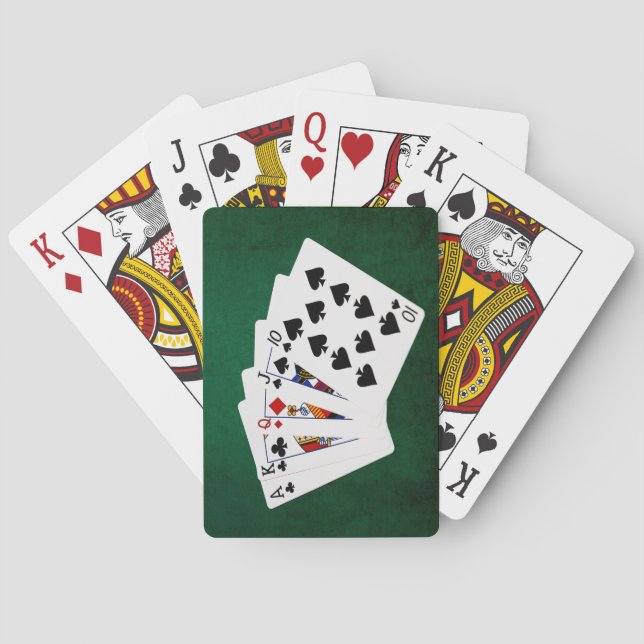 Poker Hands - Straight - Ace To Ten Cards (Back)