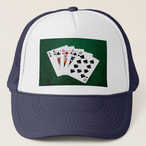 Poker Hands _ Straight _ Ace To Ten Trucker Hat