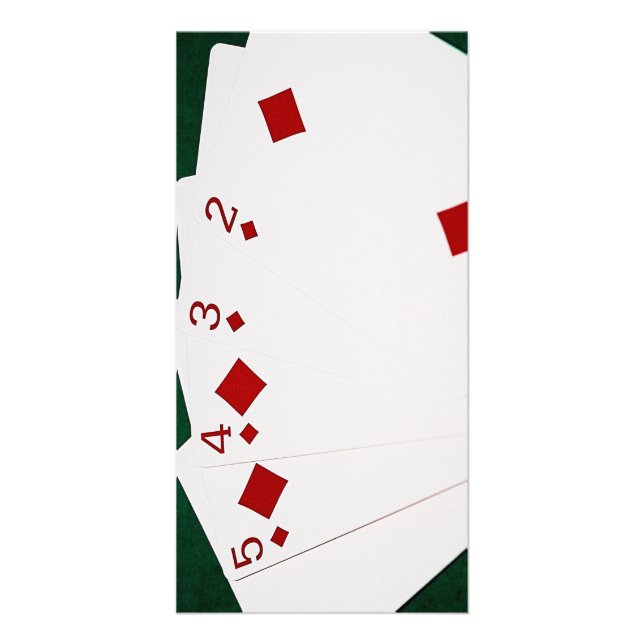 Poker Hands - Straight Flush - Diamonds Suit Card (Front)