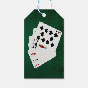 Poker Hands - Three Of A Kind - Ace Gift Tags