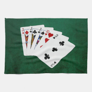 Poker Hands - Three Of A Kind - Jack Towel