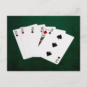 Poker Hands - Three Of A Kind - Two Postcard