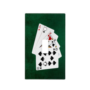 Poker Hands - Two Pair - Ace, King Light Switch Cover