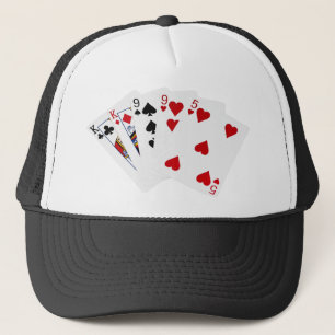 Poker Hands - Two Pair - King, Nine Trucker Hat