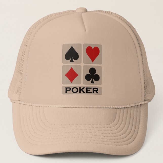 Poker hat - choose color (Front)