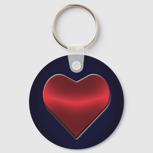 Poker Heart Key Chain (Front)