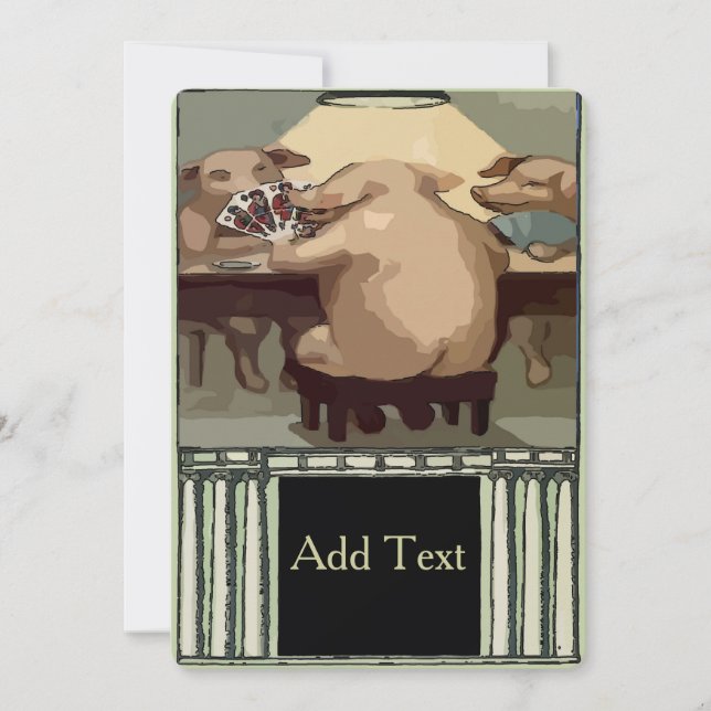 Poker Hogs Card Party (Front)