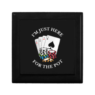 Poker I Am Just Here For The Pot Gift Box