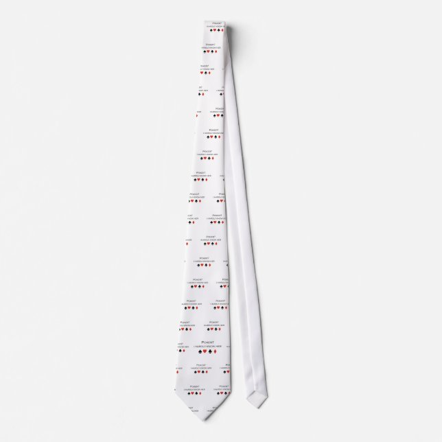 Poker i hardly know her T-shirt Neck Tie (Front)
