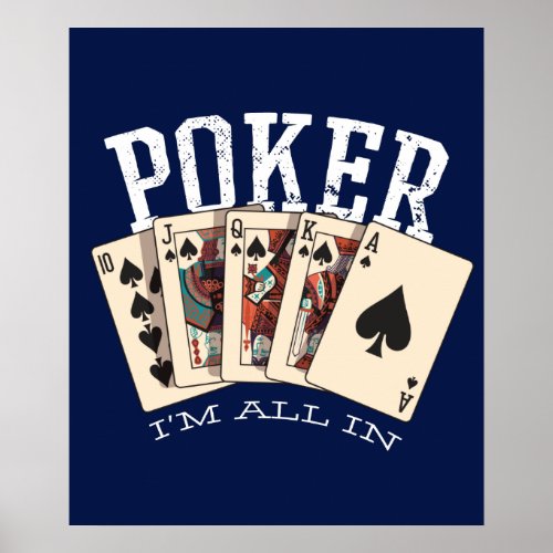 Poker Im All In Poster